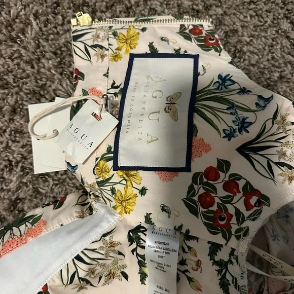 Agua Bendita Multicolor Floral Top - Picture 2 of 3